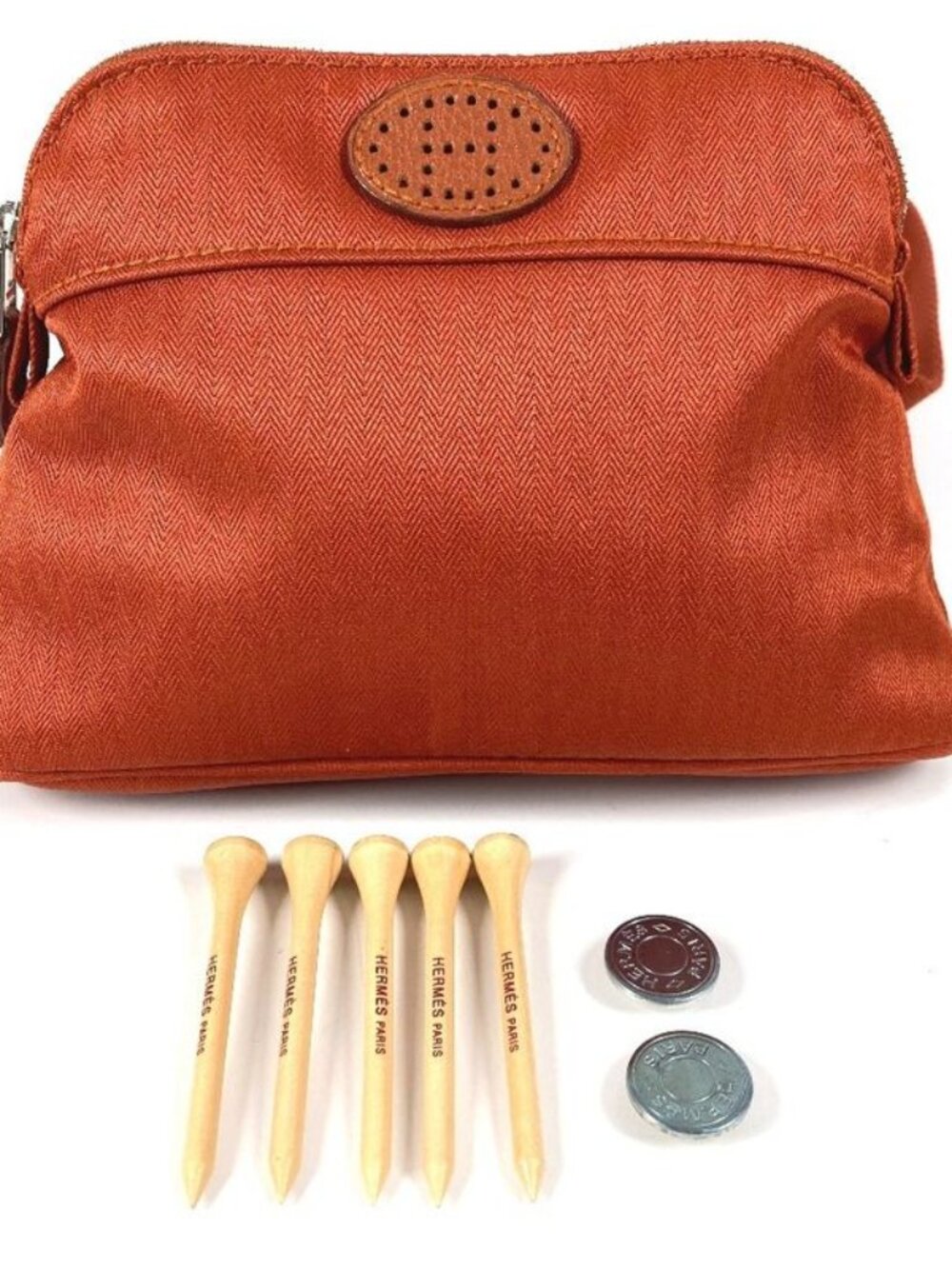 Hermes Waist Bag Bolide Ceinture Golf Cotton Orange
